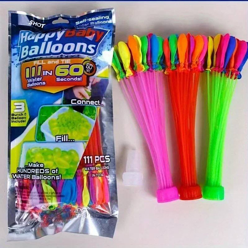 بادکنک آب بازی کودکان بسته 111 توپ آبی