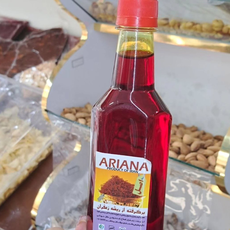 عصاره ریشه زعفران آریانا اصل حجم 500 میلی لیتری