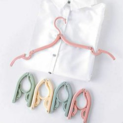 چوب لباسی مسافرتی تاشو قابل حمل بسته 2 عددی