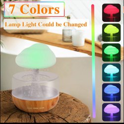 چراغ خواب و شبیه ساز باران مدل ابری طرح چوب RGB